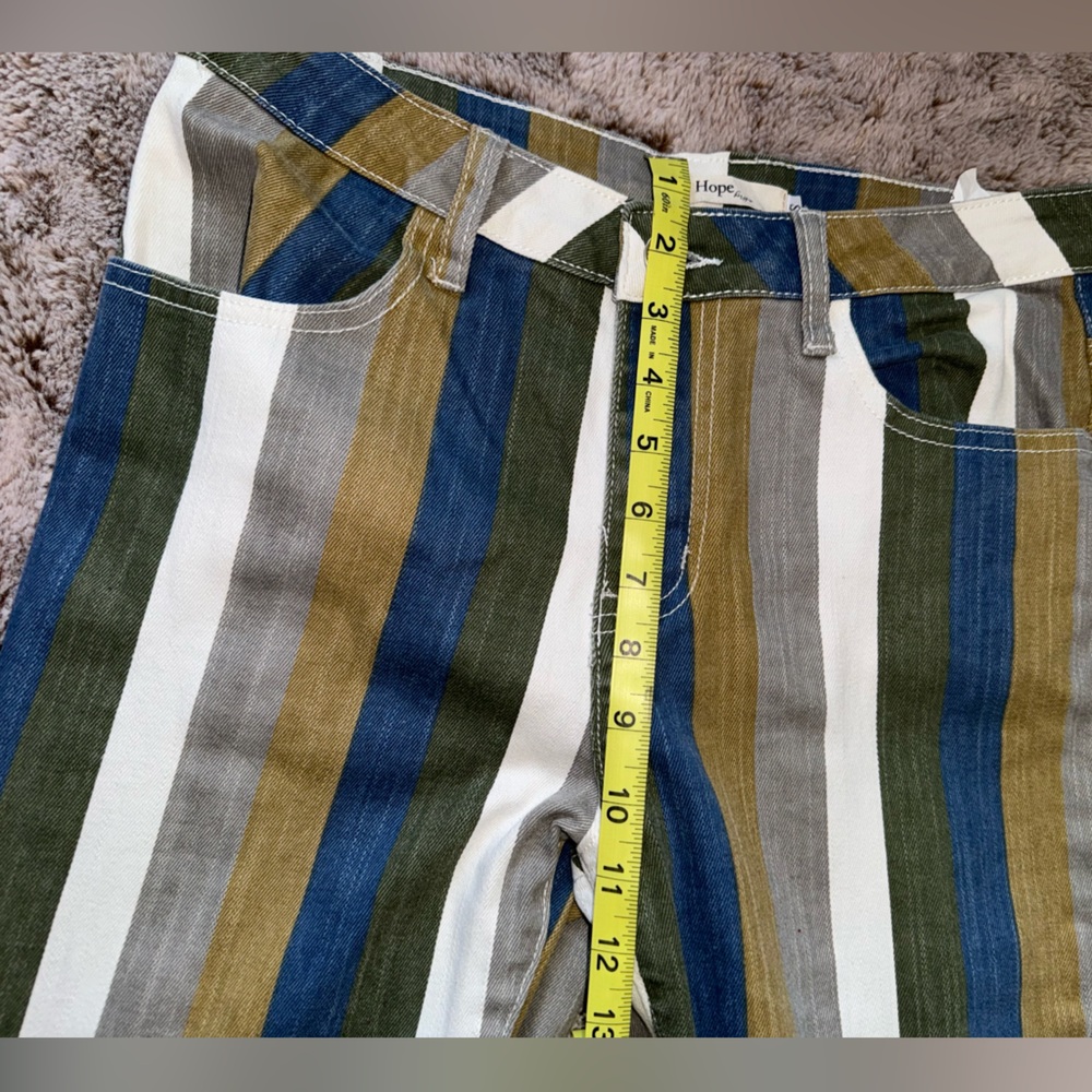 Hope's Multicolor Striped Flare Jeans - Picture 7 of 10